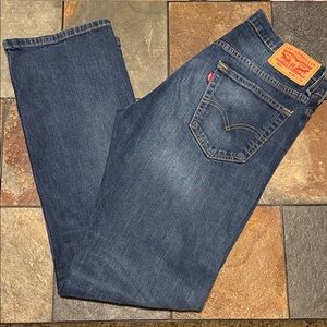 Levi's Men's Dark Blue Straight Jeans